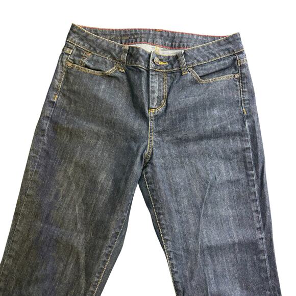 Talbots Heritage Jeans Dark Wash Straight Leg Size 10P/30 Classic Style Mid-Rise - Picture 1 of 7